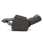 Polohovací křeslo, elektrické kabelové ovládání, černá, látka vintage, TV-L8902 BK3