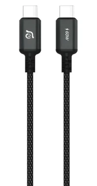Adam Elements CASA S120 černá / Kabel / USB-C - USB-C / 60W / 1,2 m (ACBADS120BK)