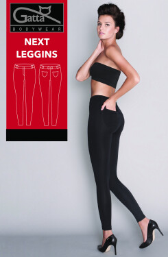 Černé dámské legíny Gatta Next Leggins 44531 černá/černá XL