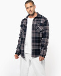 Kariban K 579 Flanelová košile s sherpa fleecovou podšívkou 20.K579 red/navy XXL