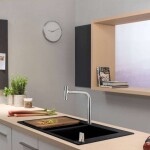 HANSGROHE - Dřezy Vestavný granitový dřez S510-F770, grafitová černá 43316170