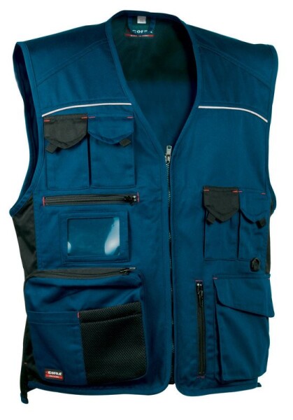 Pracovní vesta COFRA EXPERT Barva: Tmavě modrá, Velikost: 44 (CAEXPERT_02_44N)