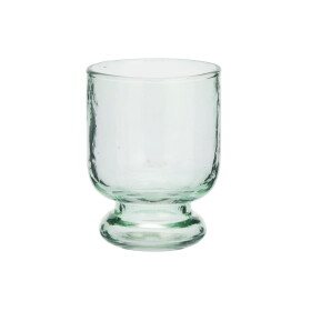 MADAM STOLTZ Sklenice Hammered Light Green 200 ml, zelená barva, sklo