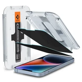 Spigen Glass tR EZ Fit Privacy ochranné sklo pro Apple iPhone 16e/14/13/13 Pro čirá 2ks