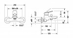 DURAVIT - DuraStyle Basic Vanová baterie, chrom N15230000010