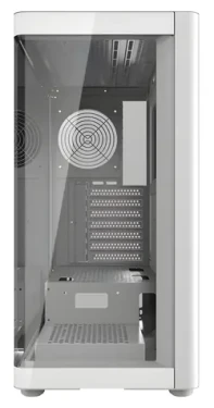 DarkFlash DS900G bílá / ATX / bez ventilátorů / zakřivené tvrzené sklo / 1x USB 3.0 / bez zdroje (DS900G WHT (NoF))