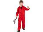 Smiffys.com Dětský kostým - kombinéza červená Velikost: 10-12 let