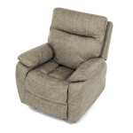 TV a relaxační křeslo s elektrickým ovládáním, potah lanýžová látka v dekoru vintage, 1 motor 240V