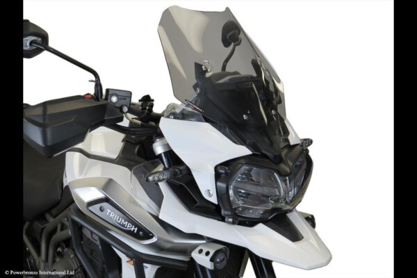 Triumph Tiger 1200 Explorer, XC, Xrx 16-21, Xrt, Xca, XR, Xcx 18-21 Adventure Sports plexi štít Powerbronze 415 mm - ohnivě červená