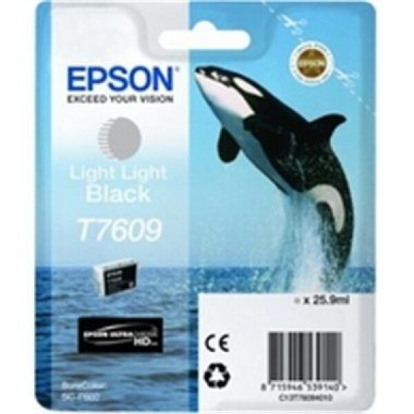 EPSON originální cartridge T7609 / SureColor SC-P600 / 25.9ml / světlejší černá (C13T76094010)