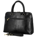 Luxusní dámská kožená kabelka do ruky Katana Gisela, černá