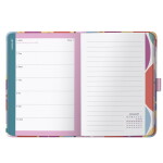 Busy B Týdenní diář To Do FLoral A6 – 2026/27, růžová barva, papír