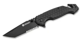Dönges Basic Tactical černá / Kapesní nůž / Ocel 440A / Rukojeť hliník 6061 / Linerlock