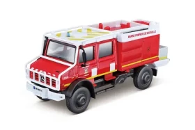 Bburago EMERGENCY Vozidlo záchranné služby - Mercedes-Benz Unimog U5023