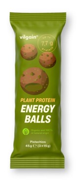 Vilgain Plant Protein Energy Balls BIO – 15× pistácie 45 g (3 x 15 g)