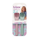 B.box 1447 Vidlička a lžička 2 sety - růžová, zelená