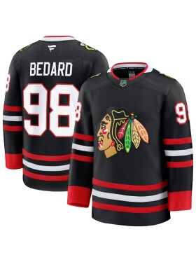 Fanatics Pánský dres Chicago Blackhawks NHL Connor Bedard #98 Premium Alternate Velikost: 52 (L)