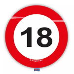 Ptakoviny.cz Konfety na stůl XL Dopravní značka 18 let - 48 ks