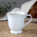 Chic Antique Porcelánový hrníček Provence 250 ml, bílá barva, porcelán