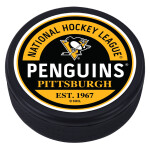 Mustang Puk Pittsburgh Penguins NHL Block Textured Puck