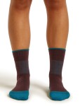 Dámské merino ponožky ICEBREAKER Wmns Hike+ Medium Crew, Java/Tidal Teal velikost: 38-40 (M)