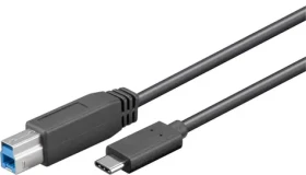 PremiumCord propojovací kabel USB 3.1 type C na USB 3.0 Type B černá 1m (ku31ce1bk)