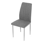 Jídelní židle, šedá, látka, DCL-379 GREY2