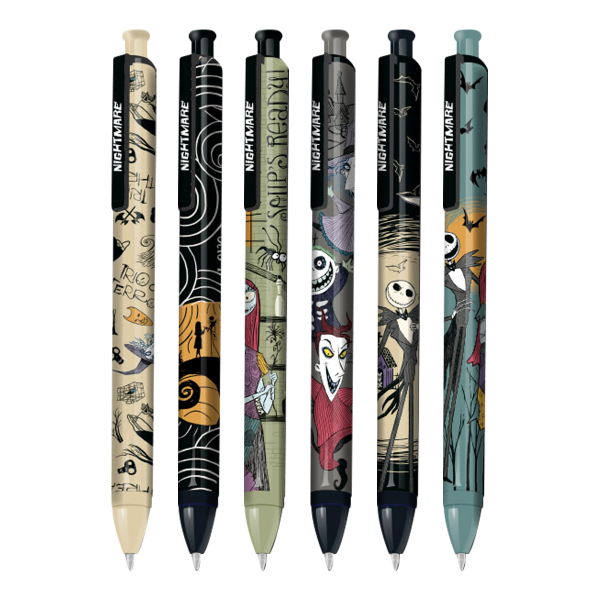 Colorino gelový roller, Tim Burton, 36 ks, modrá náplň, displej - 36ks