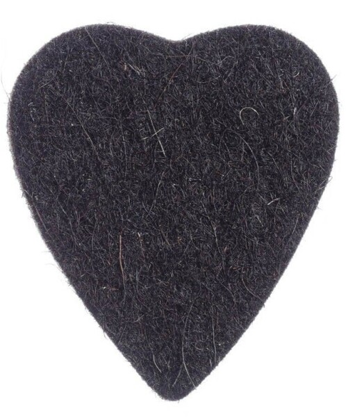 Timber Tones Felt Tones Heart Black Wool Felt