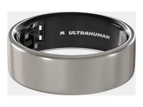 Ultrahuman Ring Air Raw Titanium vel. 6 / Chytrý prsten (UHRA-RT-06)