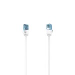 Hama 00200685 RJ45 síťové kabely, propojovací kabely CAT 6A U/UTP 5 m bílá S průchodkou chránící proti zlomení 1 ks