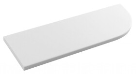 SAPHO - ABELINE rohová police rockstone 300x100, excentrická, bílá mat AE300-0101