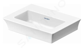 DURAVIT - White Tulip Umývátko 450x330 mm, bez otvoru pro baterii, s WonderGliss, bílá 07374500701