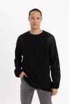 DEFACTO Regular Fit Crew Neck Knitwear Sweatshirt