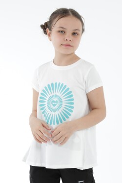 Slazenger Poseidon Girls' T-shirt Ecru