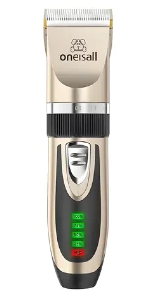 Oneisall X2 / Zastřihovač pro zvířata / 6 nástavců 3-18mm / tichý chod / 240 min provozu / Li-on (X2)