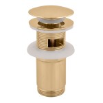 RAV Slezák - Výpusť umyvadlová CLICK-CLACK 5/4", Zlatá - lesklá MD0484Z MD0484Z