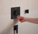 HANSGROHE - FixFit Fine E Nástěnné kolínko, matná černá 28883670
