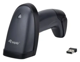 Equip 2D snímač čárových kódů černá / Snímač čárových kódů / 2,4GHz / 1D/2D / IP54 / stojánek (351024)