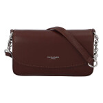 Trendová dámská menší koženková kabelka Ibis, tmavě hnědá