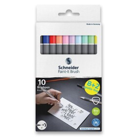 Schneider Paint-it 070 Brush štětcové popisovače, 10 ks