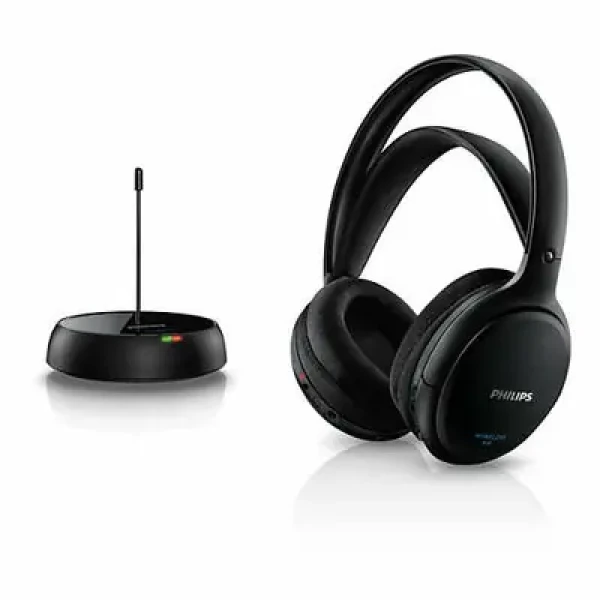 Rozbaleno - Philips SHC5200/10 černá / Bezdrátová sluchátka / RF / rozbaleno (SHC5200/10.rozbaleno)