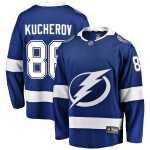 Fanatics Dětský dres Tampa Bay Lightning NHL # 86 Nikita Kucherov Breakaway Home Jersey Velikost: L/XL