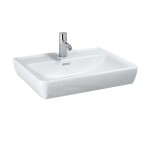 Laufen - Pro Umyvadlo, 60x48 cm, 1 otvor pro baterii, s LCC, bílá H8189524001041