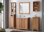 COMAD - Skříňka pod umyvadlo 80cm 2 dvířka CLASSIC OAK 5907611647660