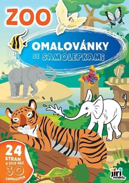 Omalovánky A4 se samolepkami ZOO