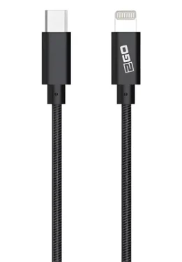 2GO 797162 antracitová / Datový kabel / Lightning - USB-C / 1 m / MFi certifikace / nylonový (797162)