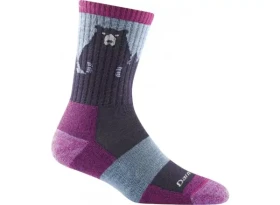 Darn Tough dámské BEAR TOWN MICRO CREW LIGHTWEIGHT WITH CUSHION purple