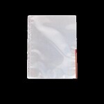 Euroobaly s barevnou hranou - červená, transparetní, A4, 105 mikronů, ESSELTE - 100ks