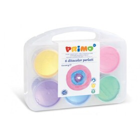 PRIMO Prstové barvy perleťové 6 x 100 m